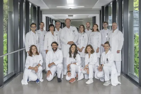 Gruppenfoto von Lungenabteilung